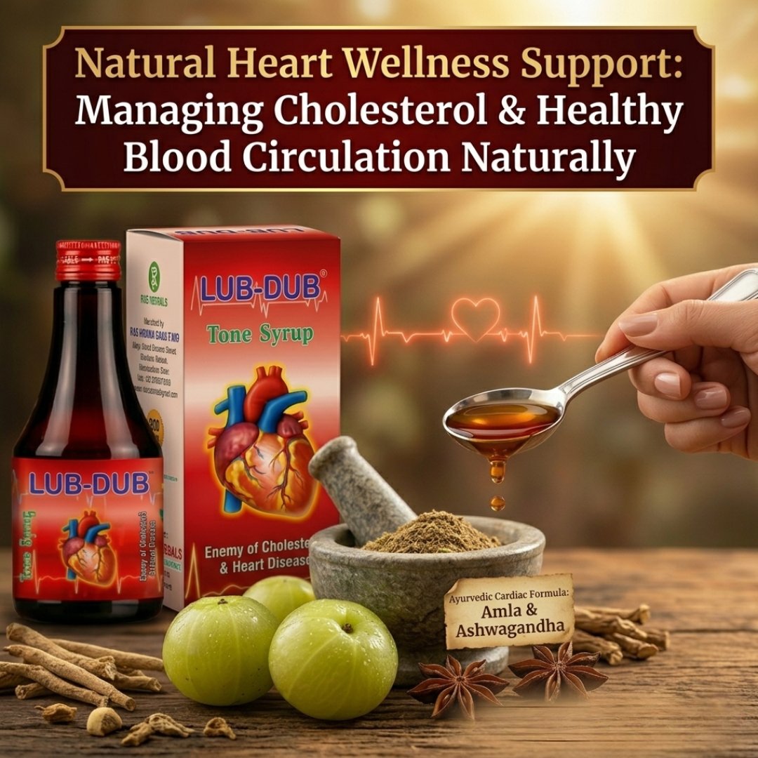 Natural Heart Wellness Support: Managing Cholesterol & Healthy Blood Circulation Naturally